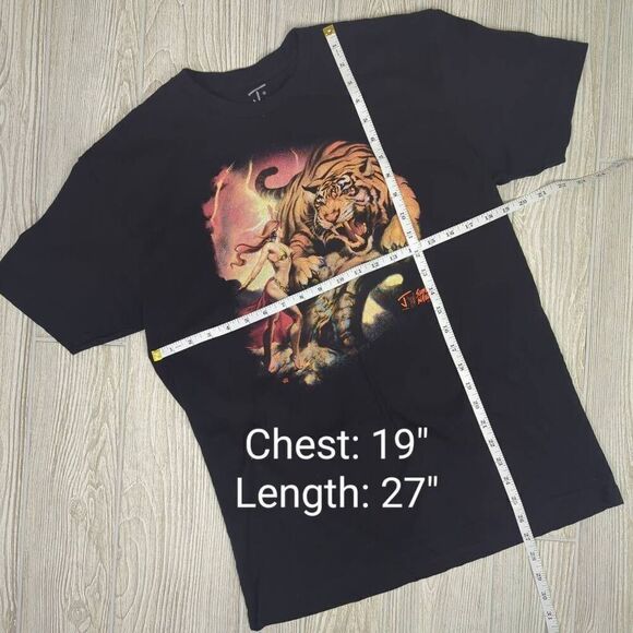 Limited Edition Slope Slavery Men’s Medium Tiger Amazonian Blue T-Shirt - Picture 7 of 7